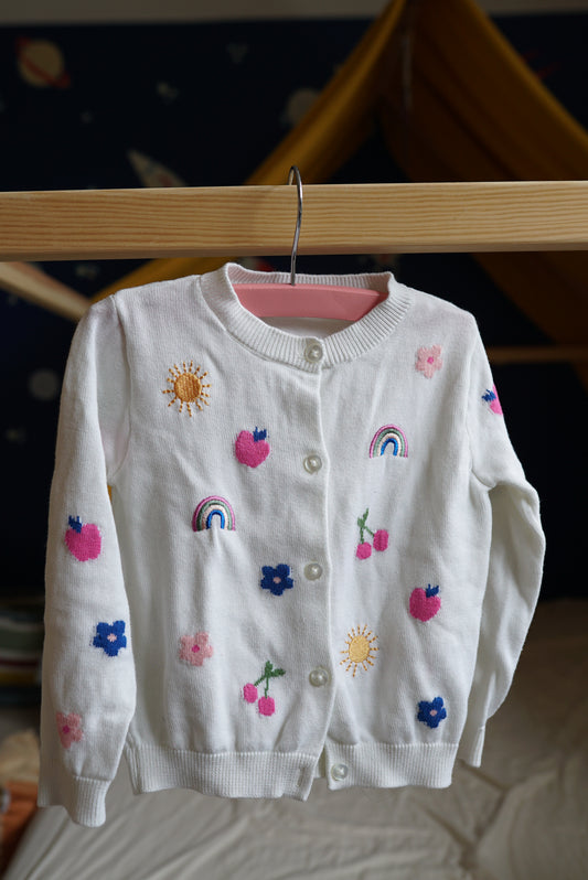 White cardigan 18-24 months